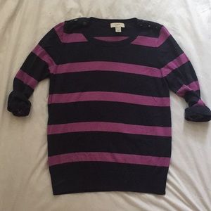 LOFT Striped Sweater (size M)